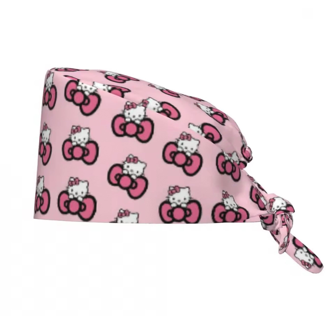 PINK HELLO KITTY SCRUB CAP︳Blush Kitty